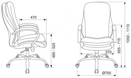 Кресло руководителя Бюрократ T-9950SL Fabric горчичный Velvet 73