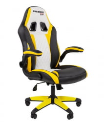 Кресло геймерское CHAIRMAN GAME 15 черный/желтый/белый