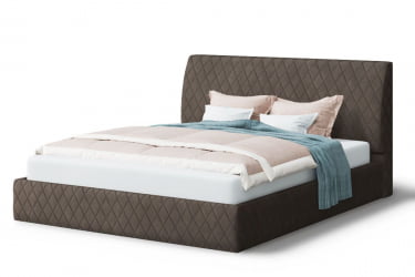 Кровать Хилтон, 2000 x 1200 мм, коричневый