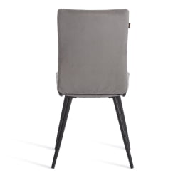 Стул обеденный Monte Carlo флок , 50х55х93, серый/черный, 29