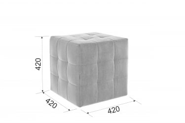Пуф Рубик 2 PM-003.2 крем (велюр)