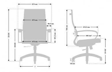 Кресло офисное МЕТТА B 2b 19/K130, Основание 17831 Комплект 1 Красное Черное