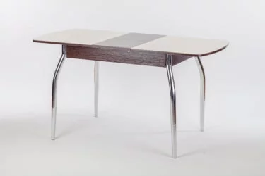 Стол обеденный Чикаго СТ(6191) венге,стекло бежевое