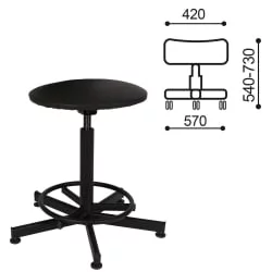 Кресло кассира, ресепшн РС37 без спинки
