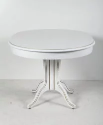 Стол обеденный Орион-5 (d1200) тон 1 с золотой патиной