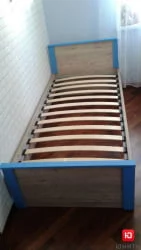 Каркас кровати Скаут 900 (дуб бонифаций,софт тач индиго)