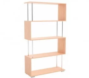 Стеллаж Зигзаг 2 дуб млечный