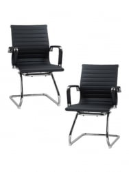 Офисное кресло для посетителей DOBRIN CODY (черный) 2 шт