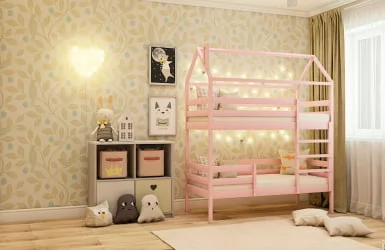 Кровать-домик RooRoom кд-7Р Розовый