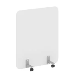 Перегородка на металлических опорах, на роликах R-line  DP.R-100-120 Белый