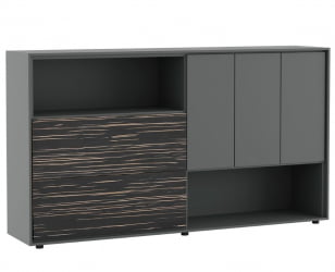 Шкаф средний DALI DLI37252012 Эбен Антрацит