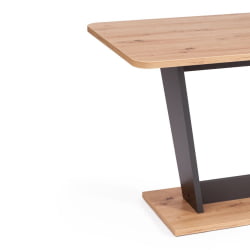 Стол обеденный TIBI нераздвижной ЛДСП, 68,6 х 110 х 75 см, Дуб артисан/Графит