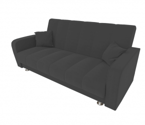 Диван Сидней Книжка (Berhouse) Цвет фасада: Темно серый Велюто 32; Тип: Прямой; Материал фасада: Металл/Велюр