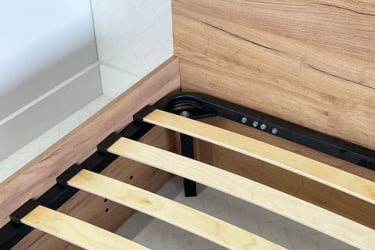 Односпальная кровать с подъемным механизмом Юниор ZP.SMU-02 белое дерево