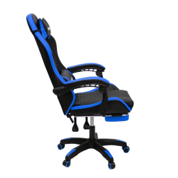 Кресло 892-1 цвет черный/синий с массажем 892-1-black-blue-mass