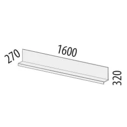 Полка навесная Тиффани 600.30