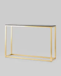 Консоль ТАУН 115x30 Золото (стекло smoke)