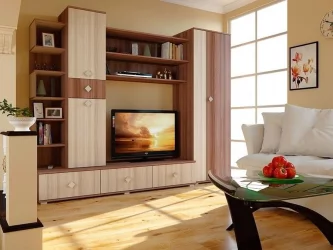 Стенка Стиль Ясень шимо светлый/тёмный