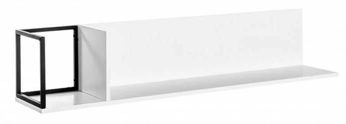 Полка навесная City большая белый