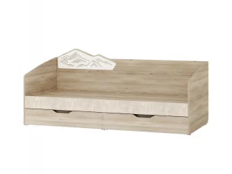 Кровать Эверест 500.11 Дуб Кронберг/Плаза Стоун