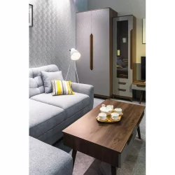 Шкаф для посуды в гостиную Сканди (ВИ) Грей