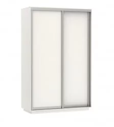Шкаф-купе белый Экспресс Дуо Элемент 1200х2400h Белый снег