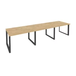 Стол переговорный (3 столешницы) ONIX O.MO-PRG-3.2 Тиквуд Светлый/Антрацит