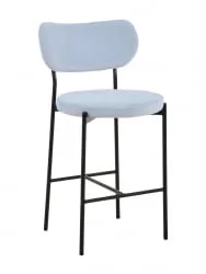Стул полубарный Барбара (Б) велюр Серо-голубой