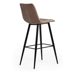 Стул барный CHILLY (mod.7095б) ткань/металл, 53х44х104 см, высота до сиденья 76 см, бежевый barkhat 5/черный