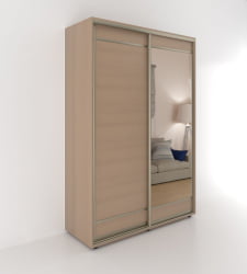 Бельевой шкаф Акцент-Лайт Д3 1000х600 Дуб молочный