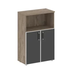 Шкаф для посуды SHIFT SK.ST-2.2R black Тиквуд Темный/Антрацит