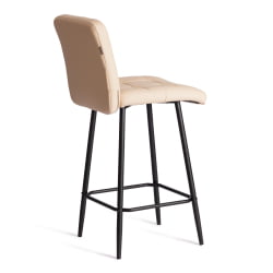 Полубарный стул Medeo/Медео экокожа , бежевый, 42х56х102 см