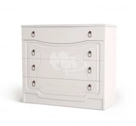 Комод Мария 01 Белый глянец