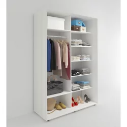 Шкаф-купе в коридор Акцент-Вера КС 1000х600  Выбеленное дерево