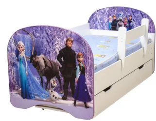 Кровать детская с фотопечатью с 1 ящиком 700*1400 Холодное сердце