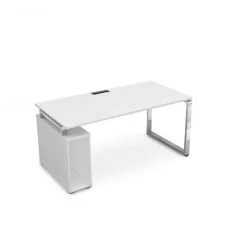 Стол с тумбой под системный блок GLOSS LINE НССБ-О.985 Белый Премиум