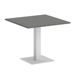 Стол журнальный квадратный HOME OFFICE VR.SP-5-90.2 Металлик/Белый металл