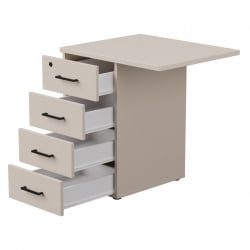 Тумба приставная с топом Еверпроф ЕВО 254Т2203 Кашемир / Everprof EVO