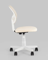 Кресло компьютерное детское ЛОЛО бежевый пластик белый