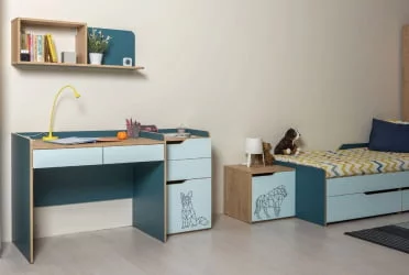 Комплект мебели для детской Гудвин 003 Гикори Рокфорд Натуральный Мята Бензин