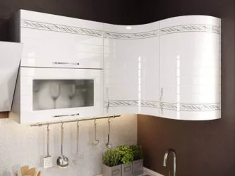 Панель окончание шкафа кухонного 704 тип 3 Анастасия ЛД 847.003.000 Белая