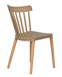 Стул обеденный ДОБРИН ТХЕО ножки светлый бук бежевый ГР-03 / DOBRIN THEO GR-03
