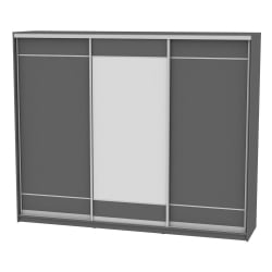 Шкаф-купе B-230х270х60-3(Графит-D7D8D7)