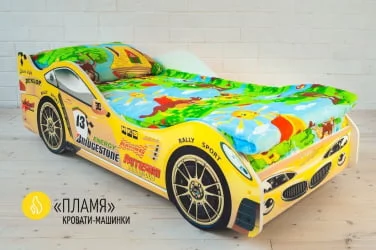 Кровать-машинка Пламя
