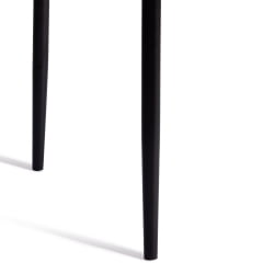 Мягкий стул CAPRI (mod. BC565-DC) металл, флок, 43 х 53 х 92 см, Beige (бежевый) HLR8 / черный