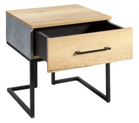 Тумба прикроватная Loft Дуб натур/Бетон
