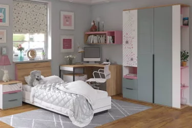 Модульная детская Урбан Урбан №4 Белый/Розовый