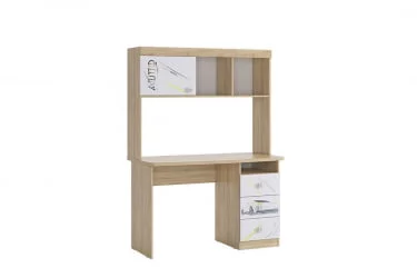 Письменный стол с ящиками Форсаж MKF-05 Дуб сонома/белый
