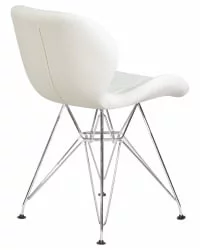 Металлический стул DOBRIN BUTTERFLY CHROME Белый