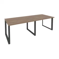 Стол переговорный (2 столешницы) ОНИКС О.МО-ПРГ-2.2 Дуб Аризона/Антрацит / ONIX O.MO-PRG-2.2